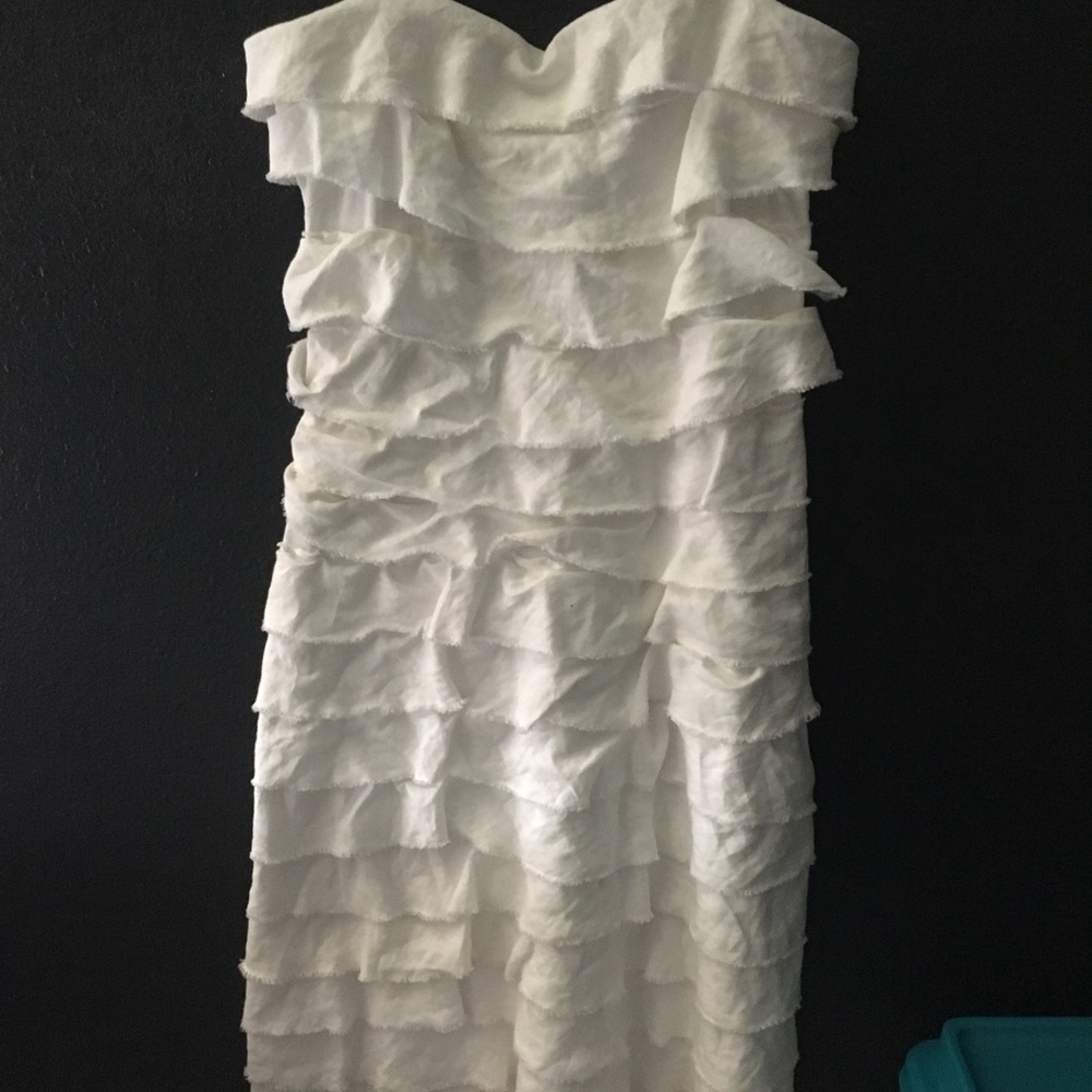 Linen, J.Crew form- fitting dress